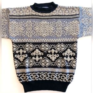 Vintage 90s Sweater Graphix medium acrylic dad sweater.